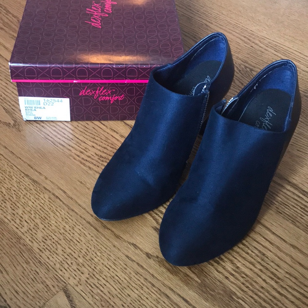 Dexflex Comfort Navy Booties 8W